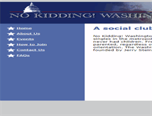 Tablet Screenshot of nokiddingdc.org